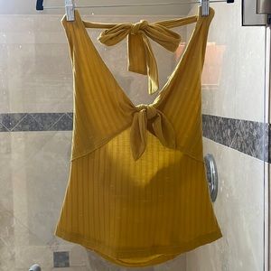 Free People light green halter top